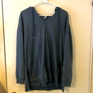 Z Supply Blue Pullover Hoodie